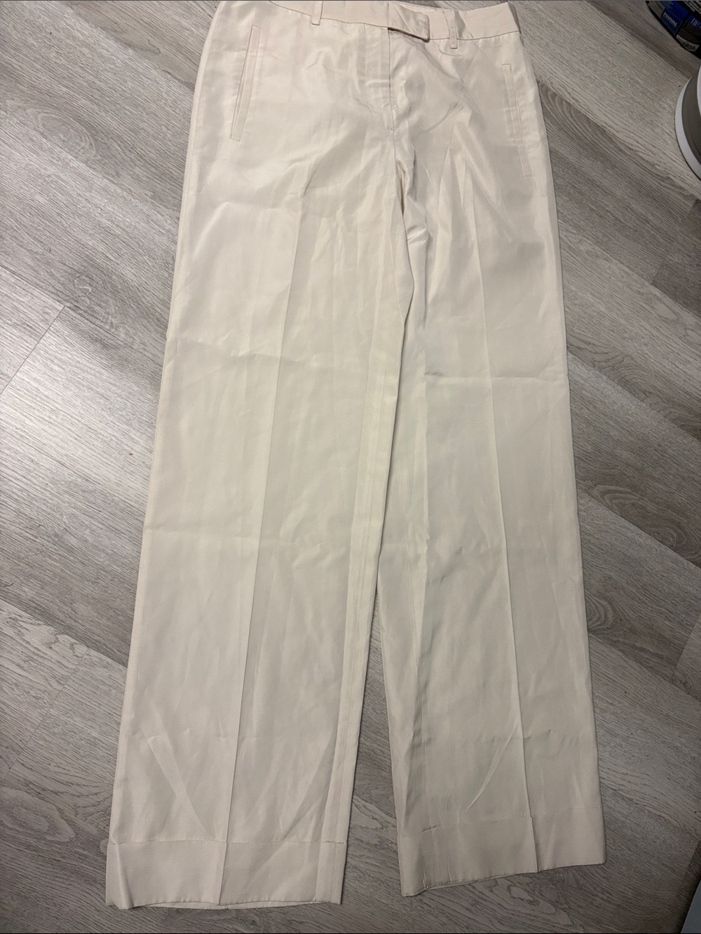 Prada Men's Cream Dress Trousers - Straight Leg